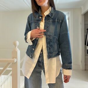 McGuire / Anthropologie Little Debbie Cropped Denim Jacket